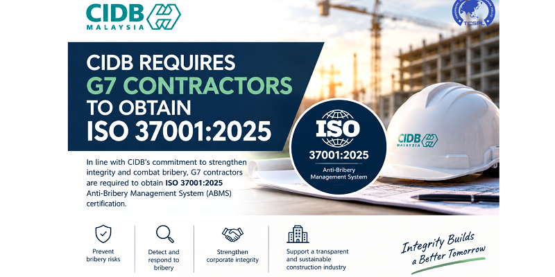 CIDB G7 Contractors: Mandatory ISO 37001 ABMS Certification from 1 January 2027